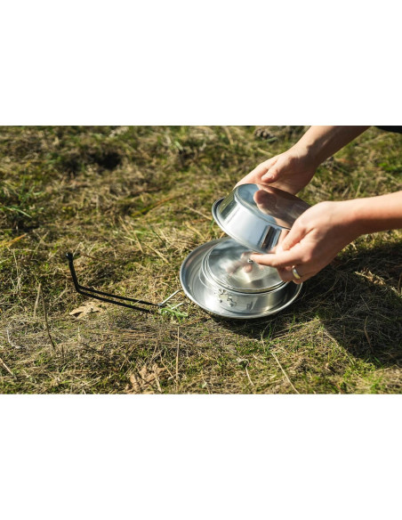 Juego de Cocina de Aluminio Stansport 5 Piezas para Camping