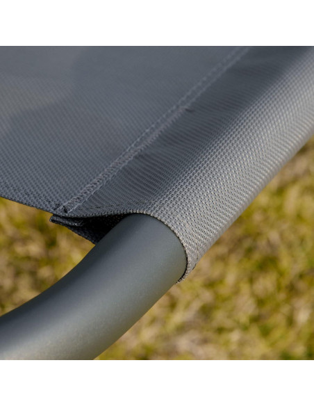 Sillón Doble de Patio Outsunny con Dosel Ajustable y Almohadas