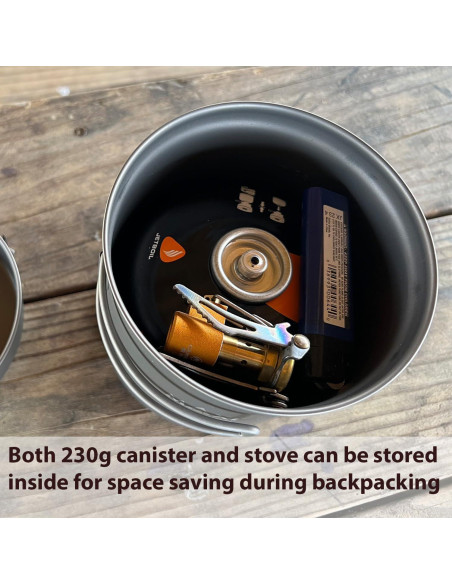 Olla de Titanio 1100ml con Tapa de Sartén Maxi - Ligera y Versátil