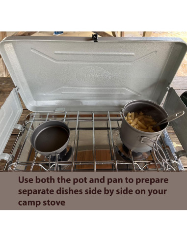 Olla de Titanio 1100ml con Tapa de Sartén Maxi - Ligera y Versátil