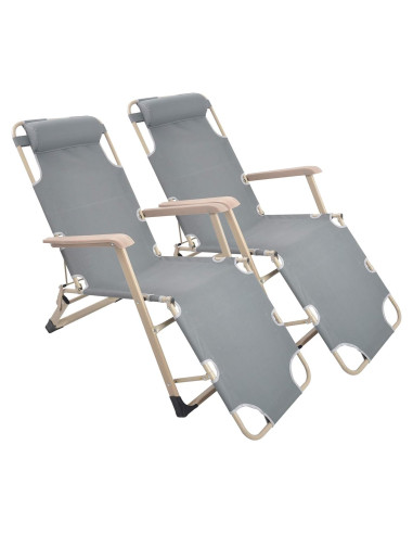 Sillas de Patio Plegables Lucky Tree - Juego de 2 Reclinables