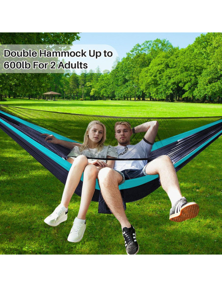 Hamaca Doble Portátil TOPCHANCES con Red Antimosquitos 272kg