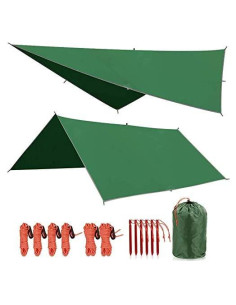 Lona de Lluvia Impermeable REDCAMP 3.05x3.05m Verde