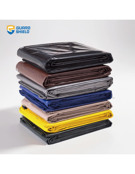 Lona Impermeable GUARD SHIELD 2.44x3.05m Beige/Plata 8mil