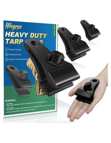 Clips Grandes para Lonas HLOGREE 40 Pcs Alta Resistencia