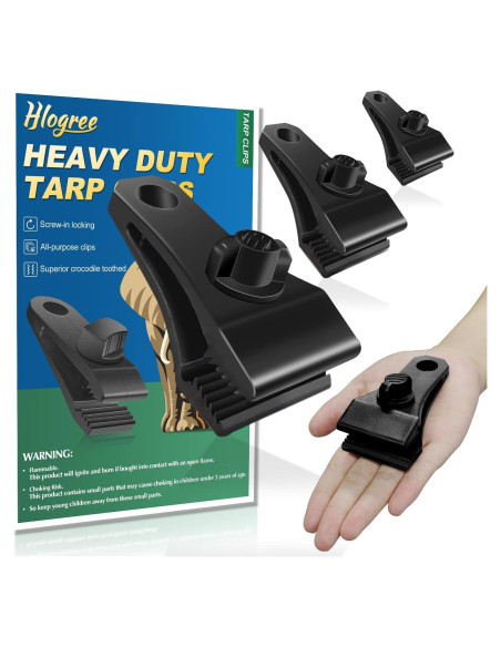 Clips Grandes para Lonas HLOGREE 40 Pcs Alta Resistencia