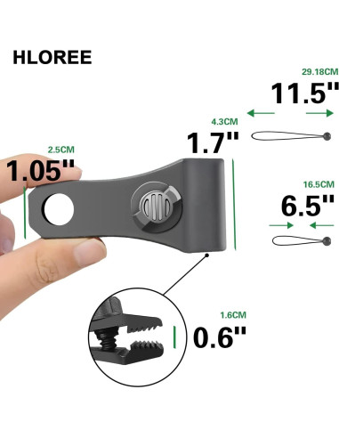 Clips Grandes para Lonas HLOGREE 40 Pcs Alta Resistencia