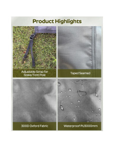 Huella de Tienda SHINECRAVE SC-Footprint-001 230x150cm 2