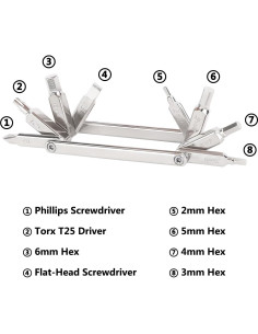 Herramienta Multiuso CAMVATE 8 en 1 con Llaves y Destornilladores 2