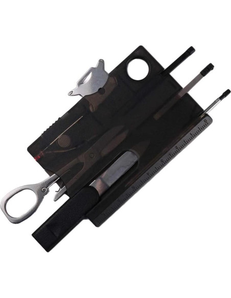 Tarjeta de Herramientas 12 en 1 Genérico Compacta para Camping Tarjeta de Herramientas 12 en 1 Genérico Compacta para Camping