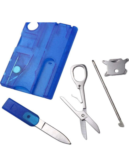 Tarjeta de Herramientas 12 en 1 Genérico Compacta para Camping Tarjeta de Herramientas 12 en 1 Genérico Compacta para Camping