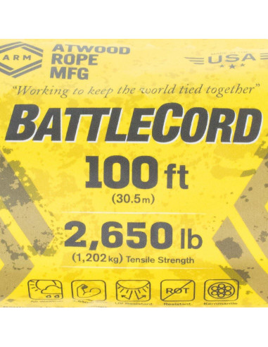 BattleCord GOLBERG G 30.48m Alta Resistencia 1200kg Nylon