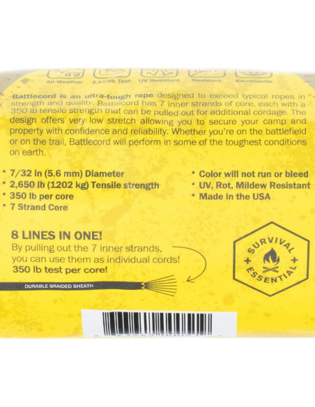BattleCord GOLBERG G 30.48m Alta Resistencia 1200kg Nylon