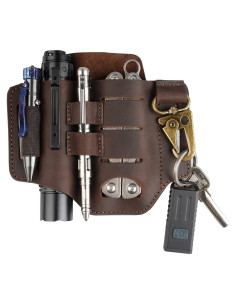 Funda de Cuero VIPERADE PJ16 para Cinturón EDC 5 en 1