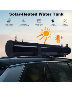 Tanque de Agua Presurizado Solar 30L JIADUOFU Ducha Camping 2