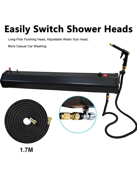 Tanque de Agua Presurizado Solar 30L JIADUOFU Ducha Camping