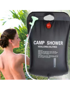 Ducha Solar Portátil Peosaard 20L para Camping y Playa 2