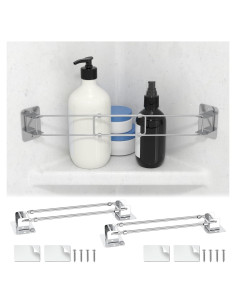 Barra de Almacenamiento de Esquina para Ducha RV BFXM 19-34 cm