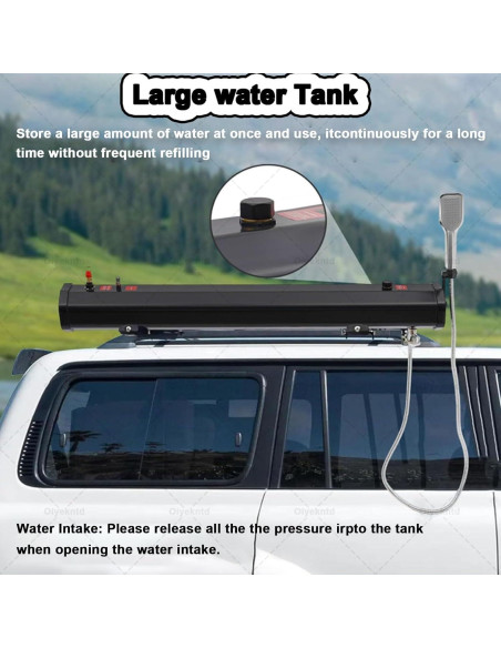 Soporte de Techo para Ducha de Carretera Oiyekntd 18L