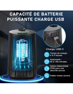 Ducha portátil recargable 10000mAh IPX8 - Bomba de camping 2