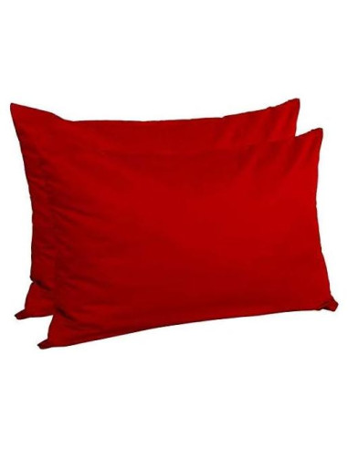 Funda de Almohada de Viaje 35.6x50.8 cm Om Bedding Rojo