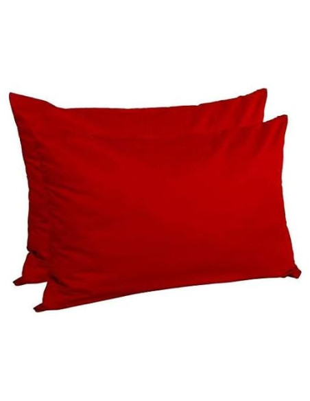 Funda de Almohada de Viaje 35.6x50.8 cm Om Bedding Rojo