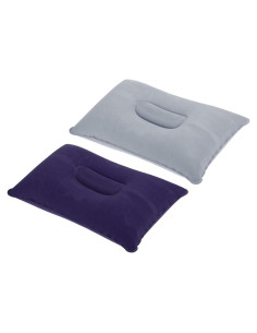 Almohada Inflable PATIKIL 2 Piezas Camping 34.5x22cm Gris Púrpura