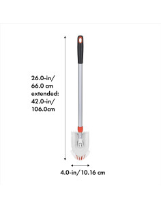 Cepillo Extensible OXO para Baño y Azulejos 66-106 cm Naranja 2