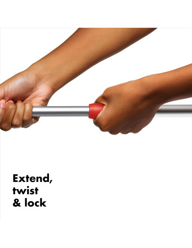 Cepillo Extensible OXO para Baño y Azulejos 66-106 cm Naranja