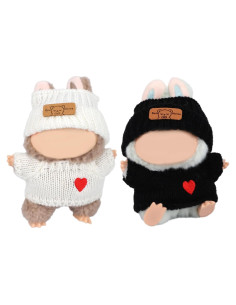 Conjunto de Ropa para Muñecas SAVITA - 2 Atuendos Blancos y Negros