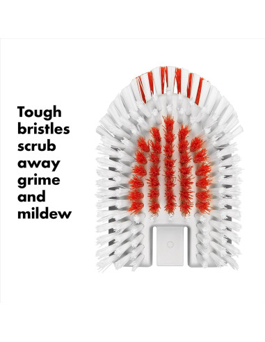 Cepillo Extensible OXO para Baño y Azulejos 66-106 cm Naranja