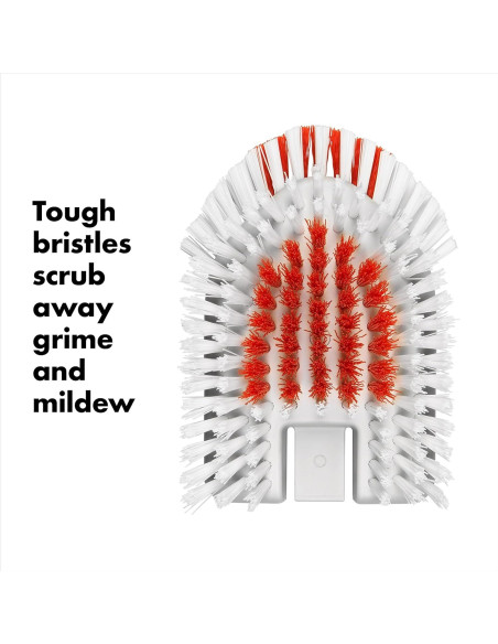 Cepillo Extensible OXO para Baño y Azulejos 66-106 cm Naranja