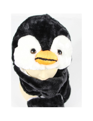 Sombrero de Peluche de Animal Bioterti - Pingüino Talla Única