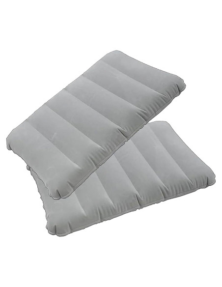 2 Almohadas Inflables Ultraligeras Dogxiong para Camping Gris 2 Almohadas Inflables Ultraligeras Dogxiong para Camping Gris