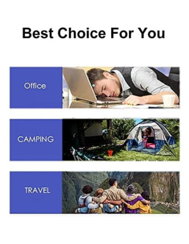 2 Almohadas Inflables Ultraligeras Dogxiong para Camping Gris