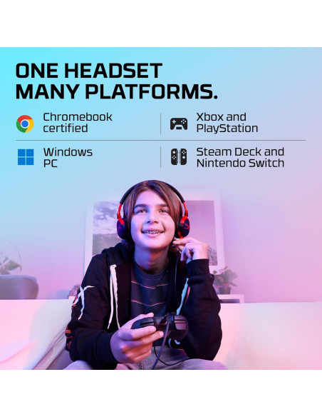 Auriculares con Cable HyperX Cloud Mini para Gaming - Negro/Rojo