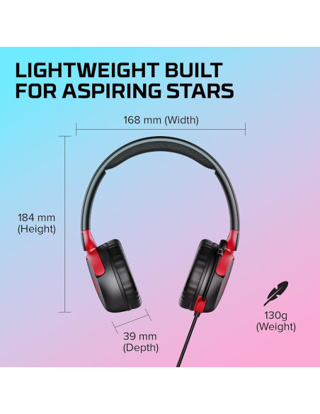 Auriculares con Cable HyperX Cloud Mini para Gaming - Negro/Rojo