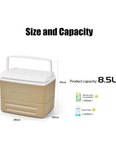 Enfriador Portátil DYQFFF para Camping y Picnic 0.99 kg 2