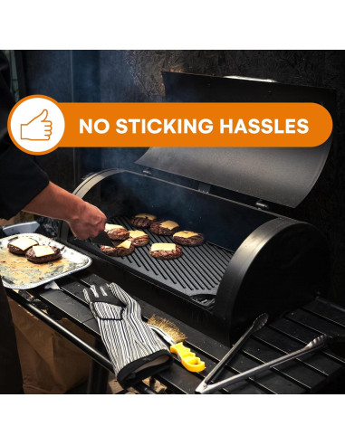 Sartén de Hierro Fundido Bruntmor 2-en-1 43x25 cm