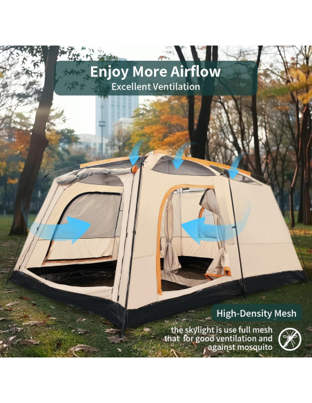 Tienda de Camping Mtenplay TS-MGYZ-BR 8 Personas Impermeable