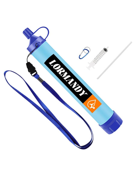 Filtro de Agua Portátil Lormandy S3, Purificación 0.1 Micrones