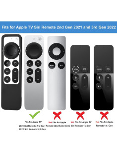 Funda de Silicona para Control Remoto Apple TV 4K - Negro 2