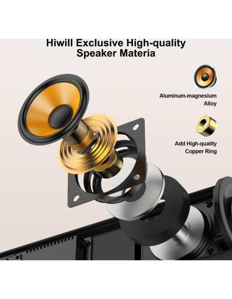 Barra de Sonido Hiwill HiElite A21 2.1CH Dolby Atmos 200W