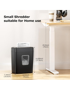 Destructora de Papel Bonsaii C261-C Corte Cruzado 8 Hojas 2