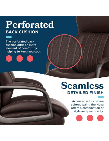 Silla de Oficina Ejecutiva La-Z-Boy Nova, Soporte Ergonómico AIR