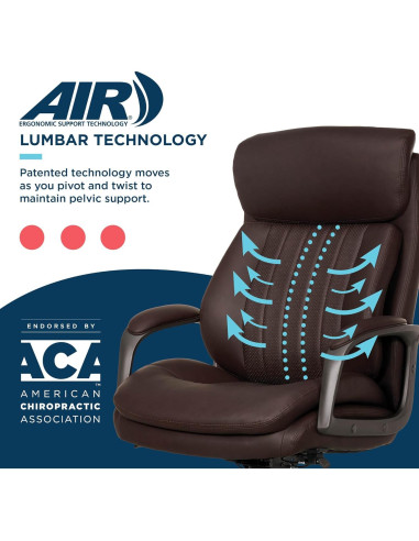 Silla de Oficina Ejecutiva La-Z-Boy Nova, Soporte Ergonómico AIR