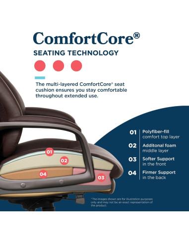 Silla de Oficina Ejecutiva La-Z-Boy Nova, Soporte Ergonómico AIR