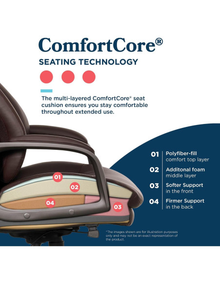 Silla de Oficina Ejecutiva La-Z-Boy Nova, Soporte Ergonómico AIR