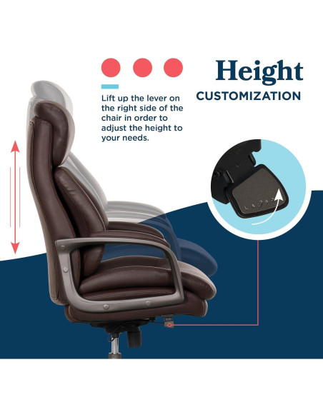 Silla de Oficina Ejecutiva La-Z-Boy Nova, Soporte Ergonómico AIR