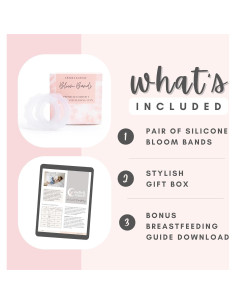 Bandas Bloom Cradle & Grace X-Grande para Lactancia - Silicona Médica 2